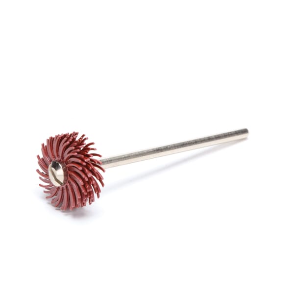 Scotch-Brite 7100002321 Bristle Disc, 9/16 in Dia Brush, 1/16 in Arbor Hole, P220 Grit, Very Fine Grade, Ceramic Fill