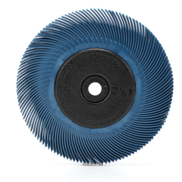 Scotch-Brite 7000021284 Type-C Brush, 6 in Dia Brush, 7/16 in W Face, 1 in Arbor Hole, 400 Grit, Super Fine Grade, Ceramic Fill