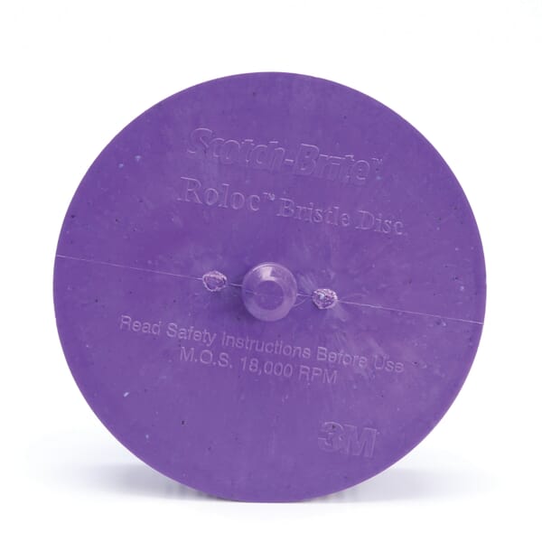 Scotch-Brite 7000000777 Body Mans Quick-Change Bristle Disc, 3 in Dia Brush, No Hole Center Hole, Ceramic Fill