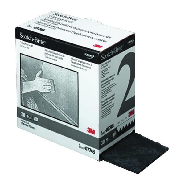 Scotch-Brite 7000121002 Scuff, 15 ft L Roll x 4-3/4 in W Roll, P100 Grit, Silicon Carbide Abrasive