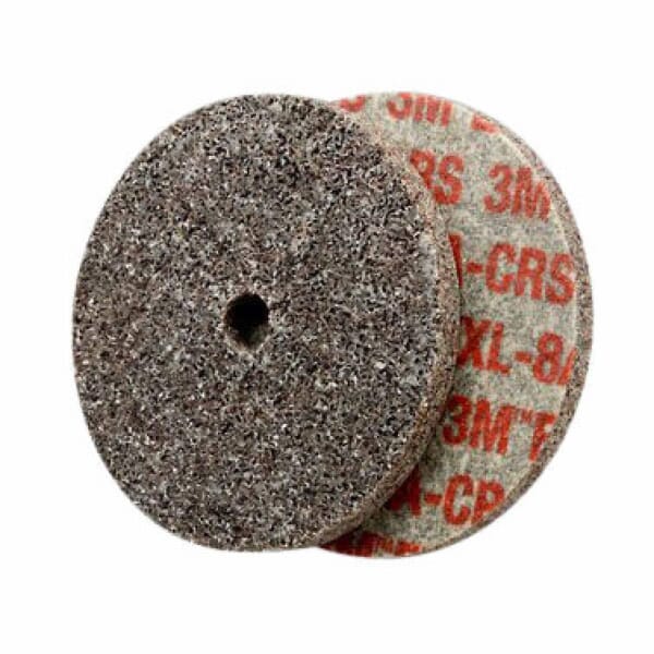 Scotch-Brite 7000000693 XL-UW Wheel, 2 in Dia Wheel, 0.25 in Center Hole, 0.25 in W Face, Coarse Grade, Aluminum Oxide Abrasive