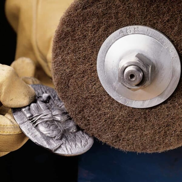 3M 7000120947 HS-DC High Strength Disc, 6 in Dia Disc, Very Fine Grade, Aluminum Oxide Abrasive, Non-Woven Backing