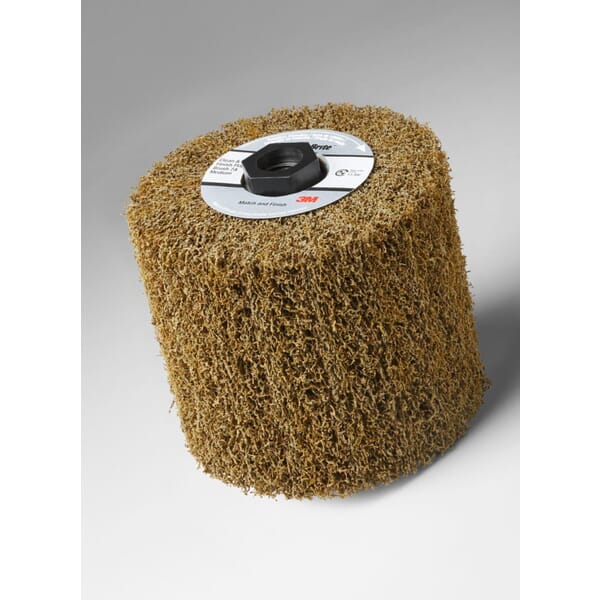 Scotch-Brite 7000121170 Flap Brush, 4.5 in Dia Wheel, 4 in W Face, Coarse Grade, Aluminum Oxide Abrasive