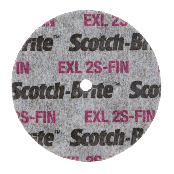 Scotch-Brite 7000000692 XL-UW Wheel, 3 in Dia Wheel, 0.25 in Center Hole, 0.25 in W Face, Fine Grade, Silicon Carbide Abrasive