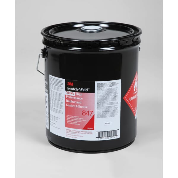 Scotch-Weld 7000121195 High Performance Rubber and Gasket Adhesive, 5 gal Container Pail Container