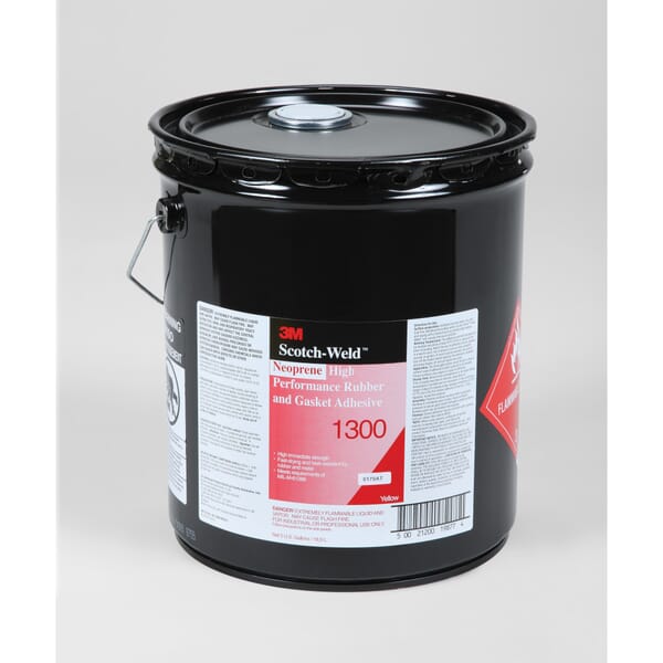 Scotch-Weld 7000121200 High Performance High Strength Low Viscosity Rubber and Gasket Adhesive, 5 gal Container Pail Container