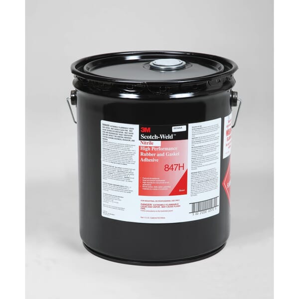 Scotch-Weld 7100025410 High Performance High Viscosity Rubber and Gasket Adhesive, 5 gal Container Pail Container