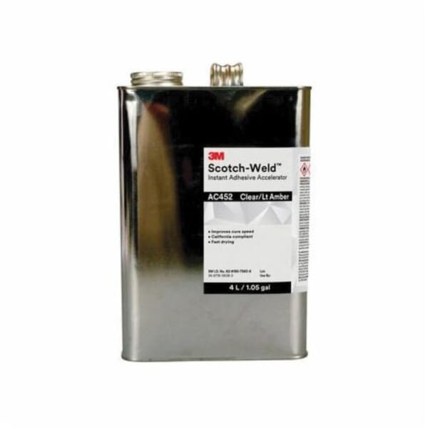 Scotch-Weld 7010366542 General Purpose Instant Adhesive Accelerator, 4 L Container Can Container