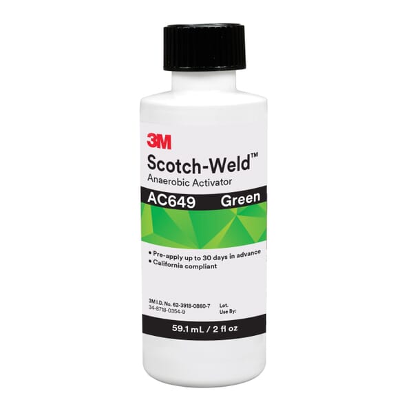 Scotch-Weld 7100075275 1-Part Anaerobic Activator, 2 oz Container Bottle Container