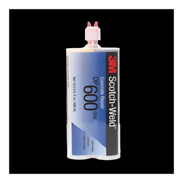 Scotch-Weld 7000021287 Self-Leveling Concrete Repair, 400 mL Container Duo-Pak Container, Gray, 290 deg F Flash