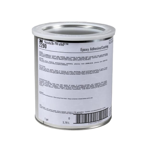 Scotch-Weld 7000000897 2290 Epoxy Adhesive, 1 gal, Amber, 3 to 6 min Curing