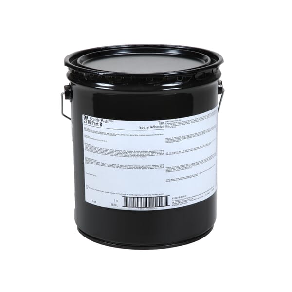 Scotch-Weld 7010309882 2216NS Epoxy Adhesive, 5 gal Drum, Aluminum/Wood/Glass/Stone/Plastics, 30 min Curing