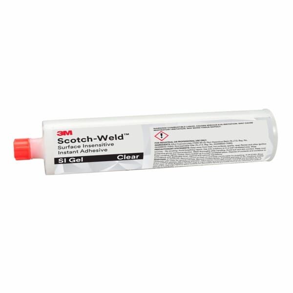 Scotch-Weld 7010330472 SI Gel Cyanoacrylate Instant Adhesive, 1.6 oz, Transparent