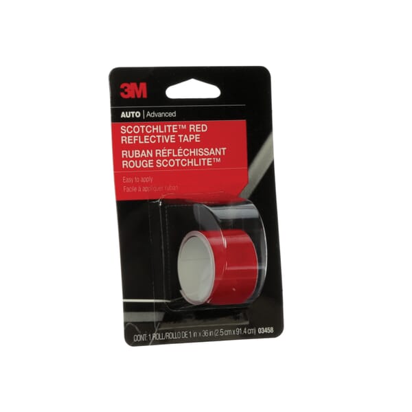 Scotchlite 7100014979 Reflective Tape, 36 in L x 1 in W, Red