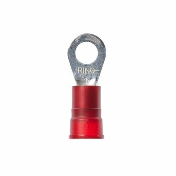 Scotchlok 7010397559 Standard Terminal, 8 AWG Conductor, 1.26 in L, 0.175 in ID x 0.31 in L Brazed Barrel, ETP Copper, Red