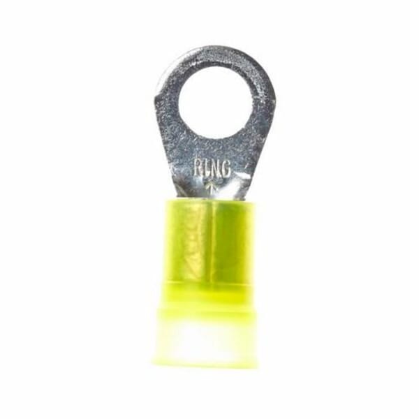 Scotchlok 7100163455 Standard Terminal, 4 AWG Conductor, 0.74 in L, 0.47 in L Brazed Barrel, ETP Copper, Yellow