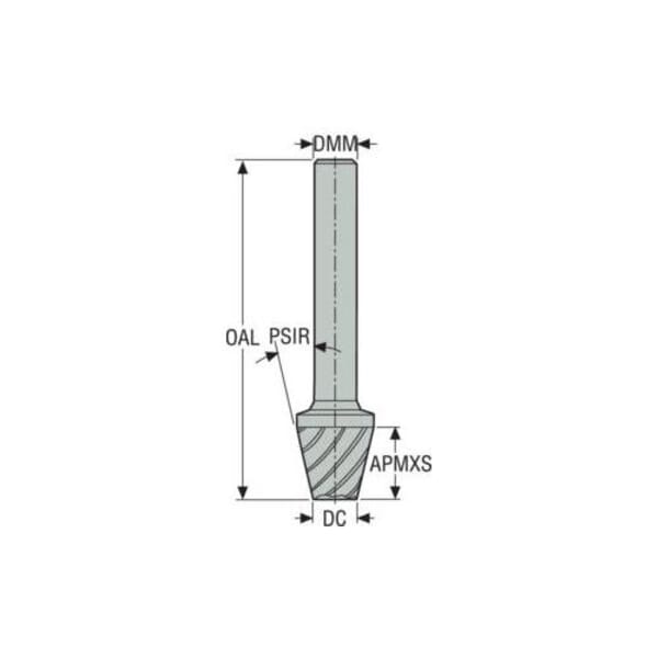 Seco 00029211 HKM-HK End Mills, 2.500 mm Dia Cutter, 0.3937 in Length of Cut, (3) Flutes, 0.39 in Dia Shank, 2.925 in OAL