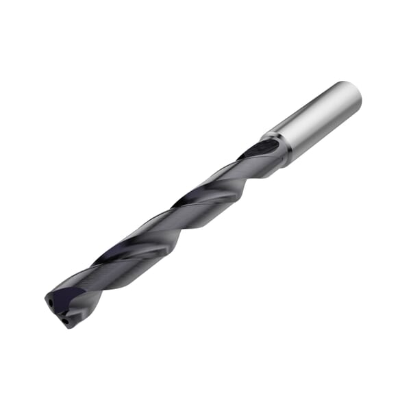 Seco Feedmax 03046393 SD207A Single Diameter Oil Hole Drill, 16.5 mm Drill - Metric, 0.6496 in Drill - Decimal Inch, 140 deg Point, Solid Carbide, TiAlN Coated
