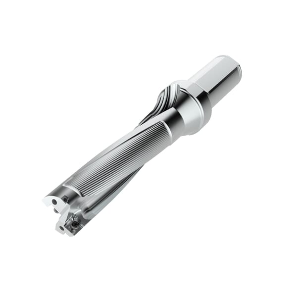 Seco 03080320 Perfomax SD524 Indexable Insert Drill, 1.437 in Drill, 1.969 in Modular Connection, 1-1/2 in Dia Shank, 4XD Drill Depth by Dia Ratio, SPGX/SCGX Insert, 9.556 in OAL, 5-3/4 in D Max Drill