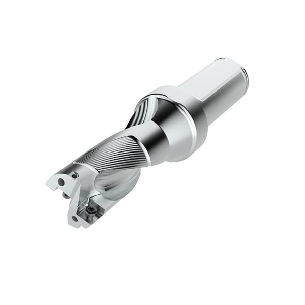 Seco 03080806 Perfomax SD522 Indexable Insert Drill, 33 mm Drill, 50 mm Modular Connection, 40 mm Dia Shank, 2XD Drill Depth by Dia Ratio, SPGX/SCGX Insert, 164 mm OAL, 66 mm D Max Drill