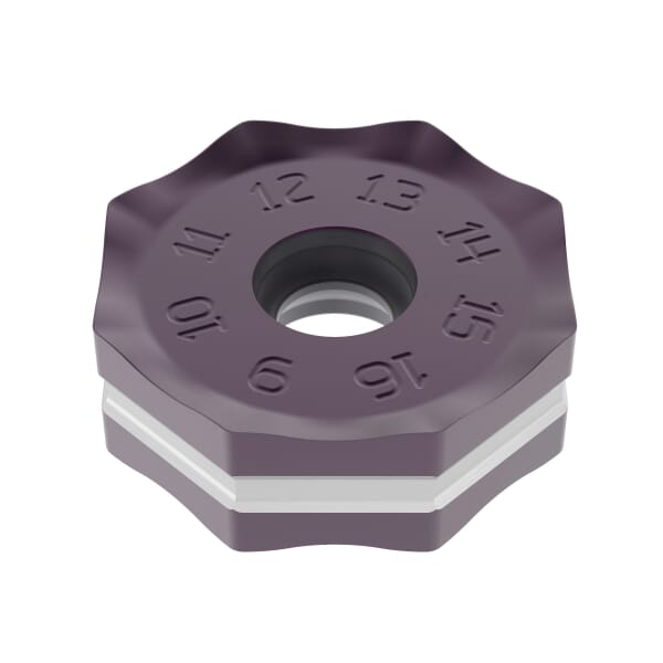 Seco 03131708 Milling Insert, ANSI Code: ONMU090510ANTN-M12 MK2050, ONMU Insert, 090510 Insert, Carbide, Manufacturers Grade: MK2050, Octagon Shape, Material Grade: C2, C3