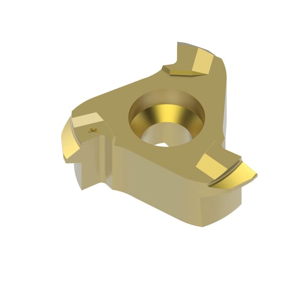 Seco 03137267 Threading Insert, ANSI Code: R335.14-117WXF11.06Z3 F32M, R335.14 Insert, 11 TPI, Internal/External Thread, Whitworth Thread, Manufacturers Grade: F32M, Material Grade: M, P