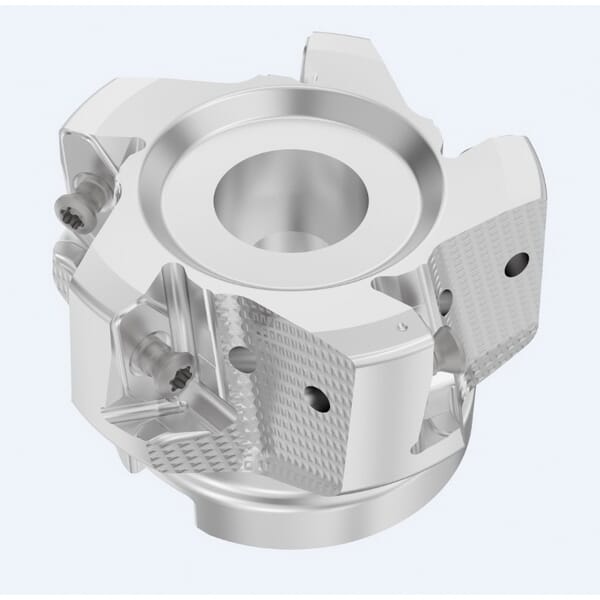 Seco 03290252 5-Flute Square Shoulder Indexable Face Mill, ANSI Code: R220.64-02.50-ZO16-5A, 2 in Dia Cutting, 1.85 in Dia Shank, 1.575 in OAL, ZOMX16 Insert, 0.59 in Max Depth of Cut, 3/4 in Dia Arbor Hole, 90 deg Lead Angle