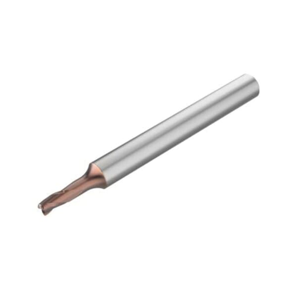 Seco 03320783 Extended Reach High Speed Single End Corner Radius End Mill, 3 mm Dia Cutter, 0.2 mm Corner Radius, 5 mm Length of Cut, 3 Flutes, 6 mm Dia Shank, 58 mm OAL, HXT Coated