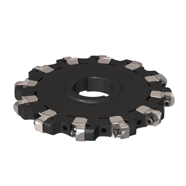 Seco 02993836 335.25 Type A Disc Milling Cutter With Internal Coolant, ANSI Code: 335.25-160.1317.40-6N-R8, Arbor Connection, 165 mm Dia x 17 mm W Cutting, 40 mm Dia Hole, 40 mm Dia Arbor, 53.5 mm Max Depth of Cut