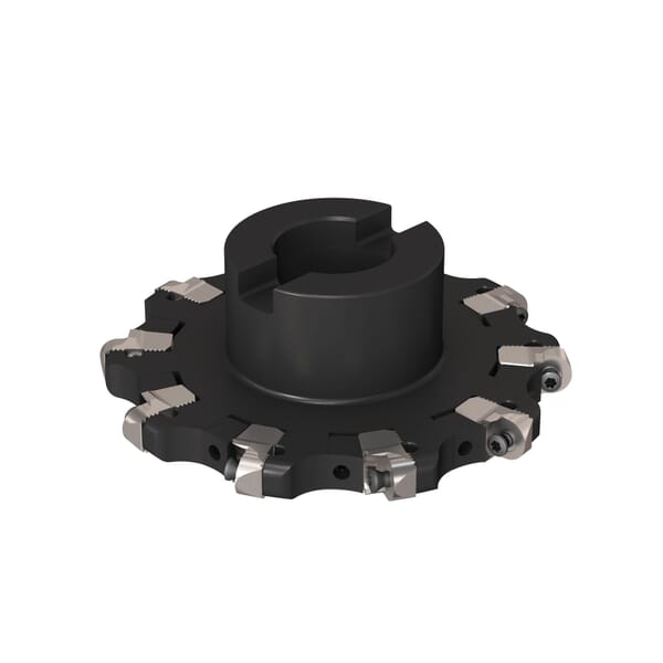 Seco 02993958 335.25 Disc Milling Cutter With Internal Coolant, ANSI Code: R335.25-06.00-0911R-R8, Arbor Connection, 157.4 mm Dia x 7.9 mm W Cutting, Right Hand Cutting, 38.1 mm Dia Hole, 38.1 mm Dia Arbor, 43.3 mm Max Depth of Cut