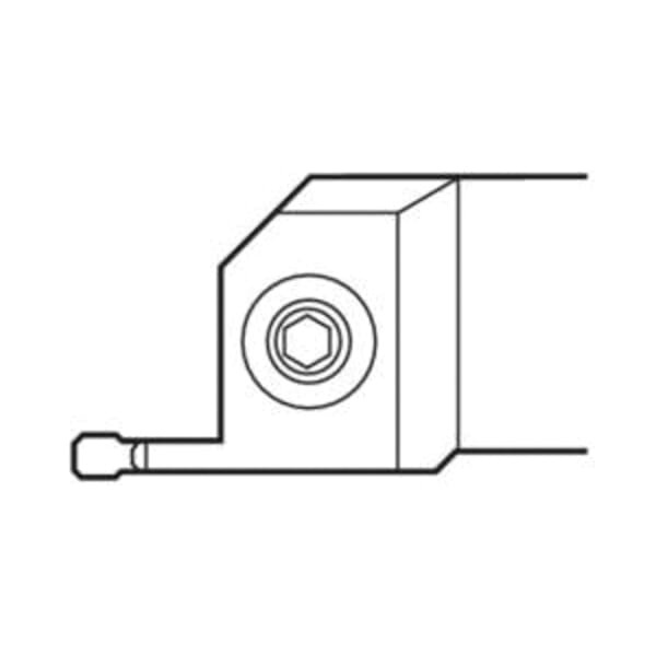 Seco 00004359 Multi-Directional Indexable Turning Tool Holder, ANSI Code: CFIL3225P08, CFIL Tool Holder, LC..3008.. Insert, Left Hand Cutting, 25 mm W Square Shank, 90 deg Lead Angle, 170 mm OAL