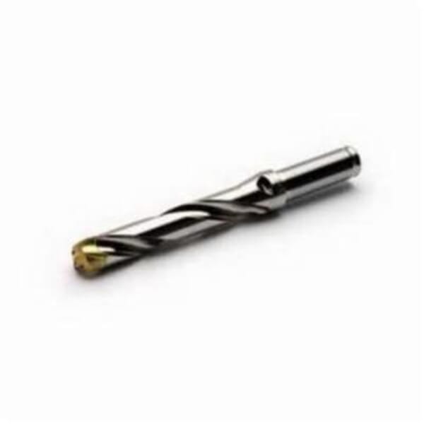 Seco 02462850 Crownloc Right Hand Exchangeable Tip Drill, 24 to 25.99 mm Drill, SD100 Insert, 214.5 mm OAL, 5XD Drill Depth by Dia Ratio, 25 mm Dia Shank, SD105 Toolholder