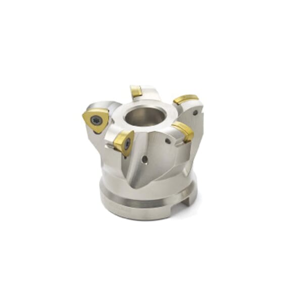 Seco 02530946 Highfeed Single Sided Insert Indexable Copy Mill, ANSI Code: R220.21-0100-R160.7A, 100 mm Dia Cutting, 77 mm Dia Shank, 50 mm OAL, 218.19 Insert, 1.8 mm Max Depth of Cut, 77 mm Dia Arbor Hole