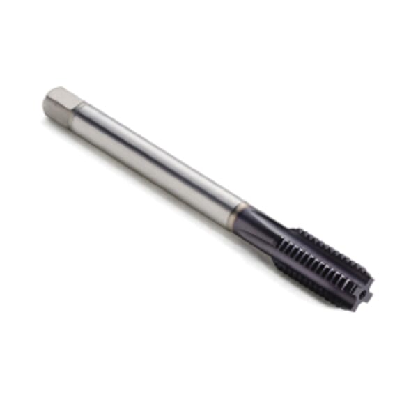 Seco 02999842 Threadmaster MTS-K002-A Straight Flute Tap, Right Hand Cutting, M39x4 Thread, H6 Thread Limit, Modified Bottoming Chamfer, 4 Flutes, TiAlN Coated, Powdered Metal