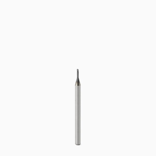 Seco JABRO Mini 02568450 Mini JM403 Center Cutting Single End Mill, 0.8 mm Dia Cutter, 0.05 mm Corner Radius, 0.8 mm Length of Cut, 1 Flutes, 3 mm Dia Shank, 40 mm OAL, MEGA-T/PVD Coated