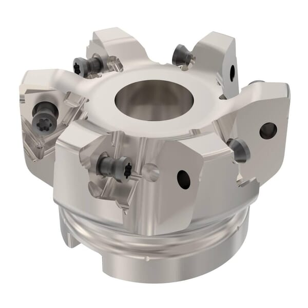 Seco 02623194 Square 6 Double Sided Insert Indexable Shoulder Mill, ANSI Code: R220.96-0063-08-6A, 63 mm Dia Cutting, Arbor Shank, Right Hand Cutting, 90 deg Lead Angle, 7.5 mm Max Depth of Cut