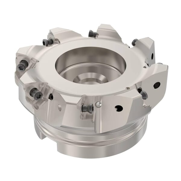 Seco 02623203 Square 6 Double Sided Insert Indexable Shoulder Mill, ANSI Code: R220.96-0100-08-8A, 100 mm Dia Cutting, Arbor Shank, Right Hand Cutting, 90 deg Lead Angle, 7.5 mm Max Depth of Cut