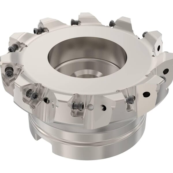 Seco 02640709 Square 6 Double Sided Insert Indexable Shoulder Mill, ANSI Code: R220.96-0125-08-11A, 125 mm Dia Cutting, Arbor Shank, Right Hand Cutting, 90 deg Lead Angle, 7.5 mm Max Depth of Cut