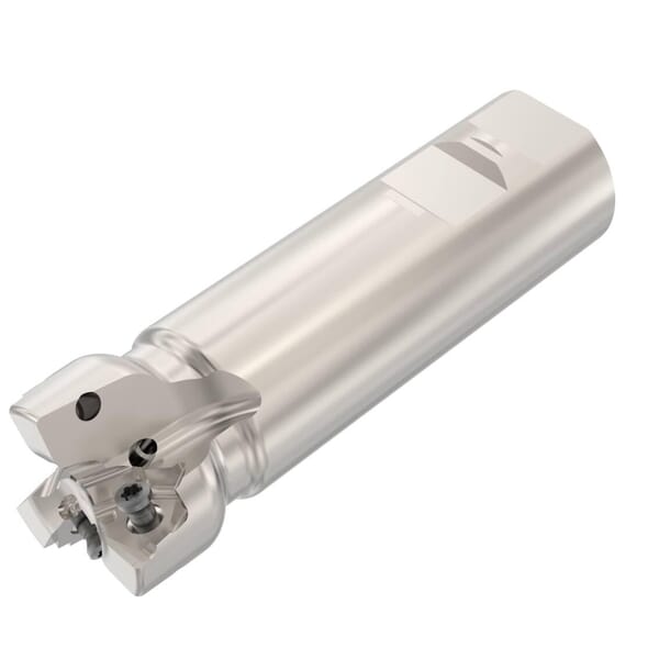 Seco 02642818 Square 6 Double Sided Insert Indexable Shoulder Mill, ANSI Code: R217.96-01.50-3-08-3A, 38 mm Dia Cutting, Straight Shank, Right Hand Cutting, 90 deg Lead Angle, 4 mm Max Depth of Cut