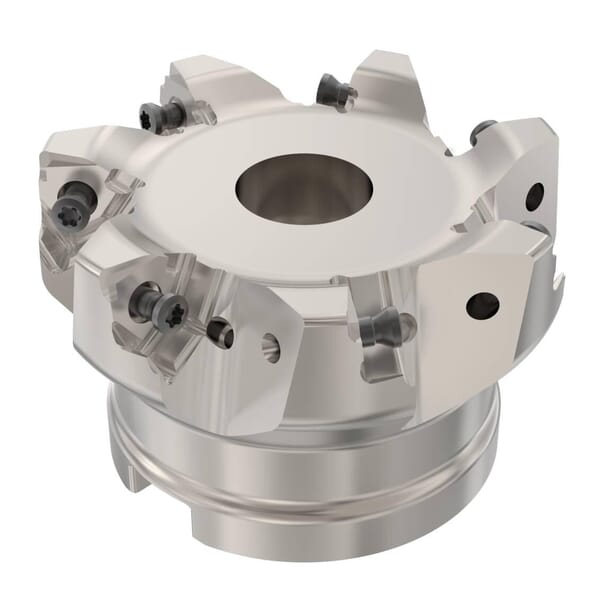 Seco 02642874 Square 6 Double Sided Insert Indexable Shoulder Mill, ANSI Code: R220.96-02.50-08-6A, 63.4 mm Dia Cutting, Arbor Shank, Right Hand Cutting, 90 deg Lead Angle, 7.5 mm Max Depth of Cut