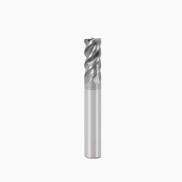 Seco JABRO Solid2 02733850 JS554 Non-Center Cutting Single End Square End Mill, 10 mm Dia Cutter, 22 mm Length of Cut, 4 Flutes, 10 mm Dia Shank, 70 mm OAL, SIRON-A/PVD Coated