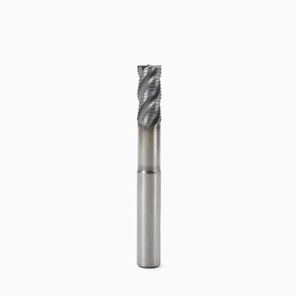 Seco JABRO HPM 02828168 JHP993 Corner Chamfer Non-Center Cutting Regular Length Single End Roughing End Mill, 0.787 in Dia Cutter, 1.653 in Length of Cut, 5 Flutes, 0.787 in Dia Shank, 4.921 in OAL, SIRA/PVD Coated