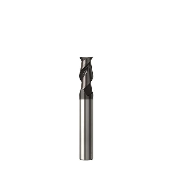 Seco JABRO Solid2 02927161 Solid2 JS512 Center Cutting Single End Universal End Mill, 1 mm Dia Cutter, 0.01 mm Corner Radius, 2 mm Length of Cut, 2 Flutes, 3 mm Dia Shank, 38 mm OAL, NXT/PVD Coated