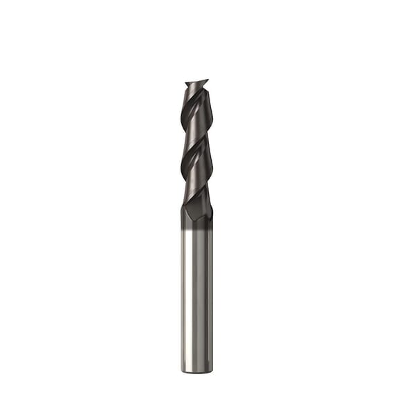 Seco JABRO Solid2 02927193 Solid2 JS512 Center Cutting Single End Universal End Mill, 1 mm Dia Cutter, 0.01 mm Corner Radius, 3 mm Length of Cut, 2 Flutes, 3 mm Dia Shank, 38 mm OAL, NXT/PVD Coated
