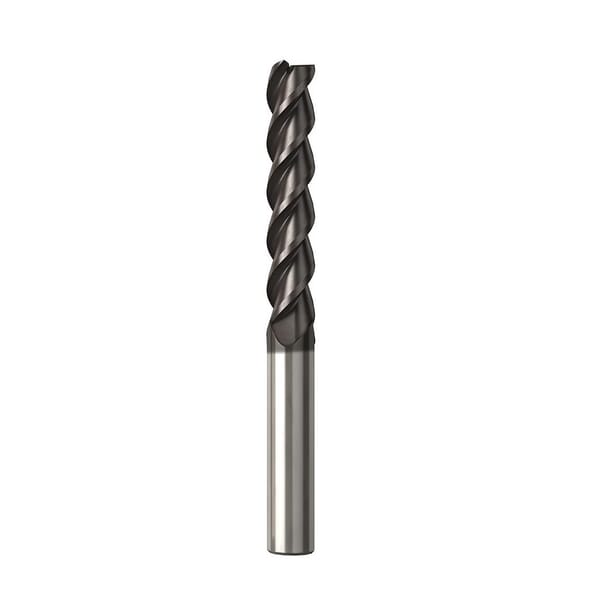 Seco JABRO Solid2 02927343 Solid2 JS513 Center Cutting Single End Universal End Mill, 2.5 mm Dia Cutter, 0.025 mm Corner Radius, 9 mm Length of Cut, 3 Flutes, 6 mm Dia Shank, 57 mm OAL, NXT/PVD Coated