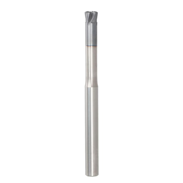 Seco Niagara Cutter 03043599 SN400R High Feed Non-Center Cutting Single End Stub Length End Mill, 1/4 in Dia Cutter, 0.0322 in Corner Radius, 0.014 in Length of Cut, 4 Flutes, 1/4 in Dia Shank, 2-1/2 in OAL, AlTiN