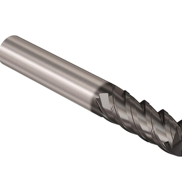 Seco JABRO Solid2 03067345 Solid2 JS564 Advanced Roughing Center Cutting Chamfered Corner Square Universal End Mill, 16 mm Dia Cutter, 40 mm Length of Cut, 4 Flutes, 16 mm Dia Shank, 99 mm OAL, NXT/PVD Coated