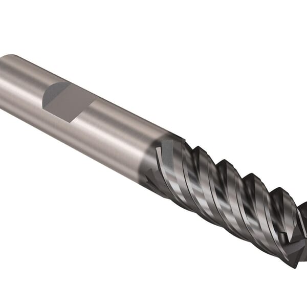 Seco JABRO Solid2 03067399 Solid2 JS565 Advanced Roughing Center Cutting Chamfered Corner Square Universal End Mill, 16 mm Dia Cutter, 40 mm Length of Cut, 5 Flutes, 16 mm Dia Shank, 99 mm OAL, NXT/PVD Coated