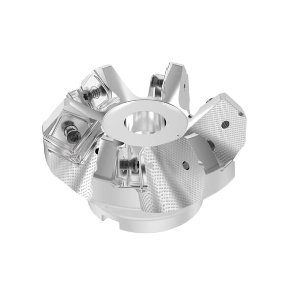 Seco 03157477 R220.54 Indexable Chamfer & Angle Face Mill, 3.15 in Dia Cutting, 2.48 in OAL, 0.354 in Max Depth of Cut, 1 in Dia Arbor Hole