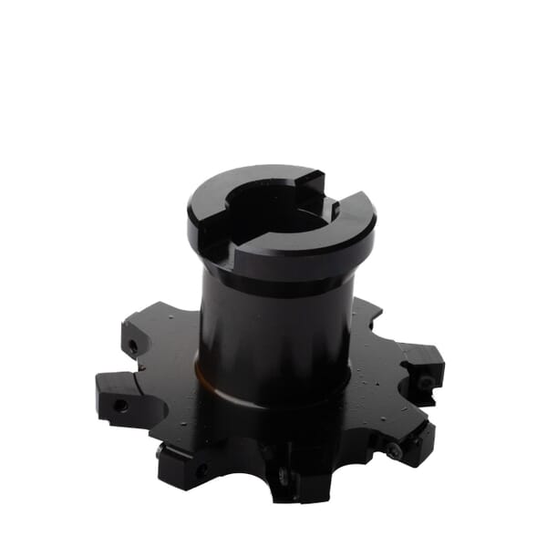 Seco 00039926 Disc Milling Cutter, ANSI Code: R335.18-080.12.22-4N, 80 mm Dia x 12 mm W Cutting, Right Hand Cutting, LNKT Insert